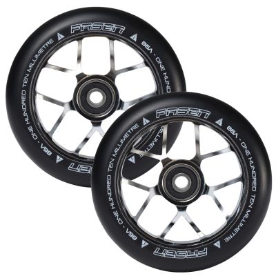 Fasen Scooters Jet Wheel Pair - 110mm - Chrome