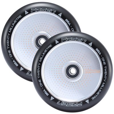 Fasen Scooters Hypno Hollowcore Wheel Pair - 120mm - Dot Chrome