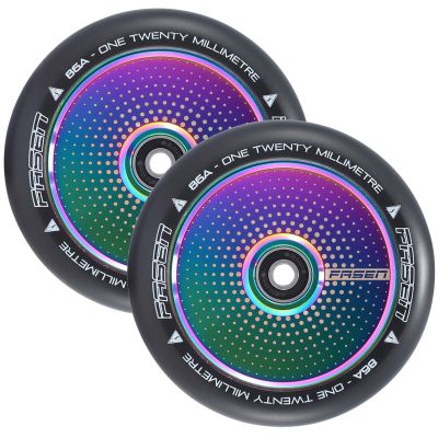 Fasen Scooters Hypno Hollowcore Wheel Pair - 120mm - Dot Oil Slick