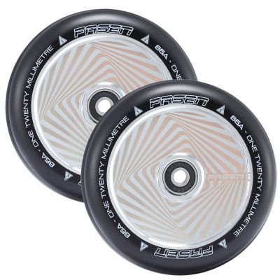 Fasen Scooters Hypno Hollowcore Wheel Pair - 120mm - Square Chrome