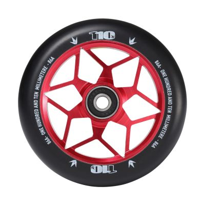 Blunt Envy Diamond Scooter Wheel Pair - 110mm x 24mm - Black Red
