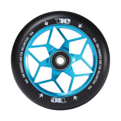 Blunt Envy Diamond Scooter Wheel Pair - 110mm x 24mm - Teal Black