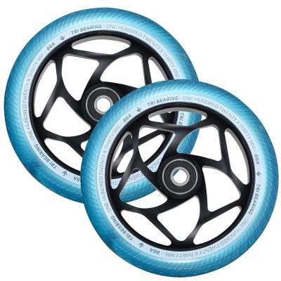 Blunt Envy 120mm/30mm Tri Bearing Wheel Pair - Teal 
