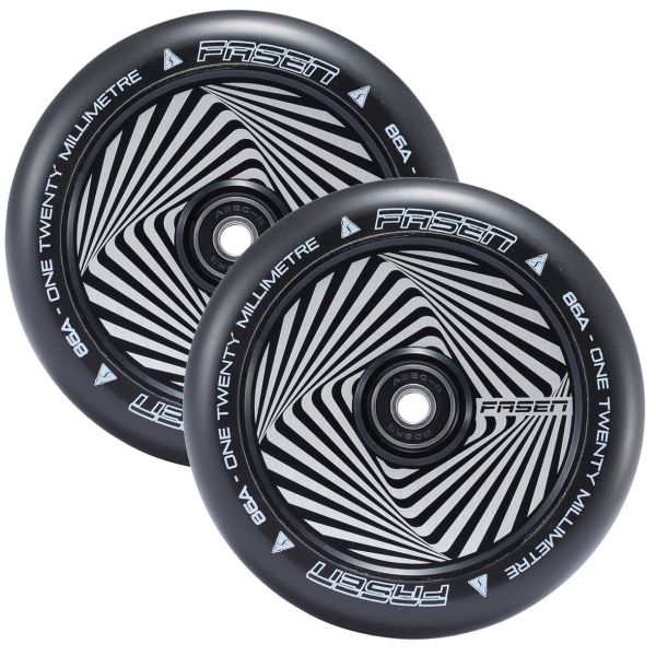 Fasen Scooters Hypno Hollowcore Wheel Pair - 120mm - Square Black