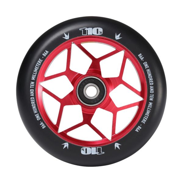 Blunt Envy Diamond Scooter Wheel Pair - 110mm x 24mm - Black Red
