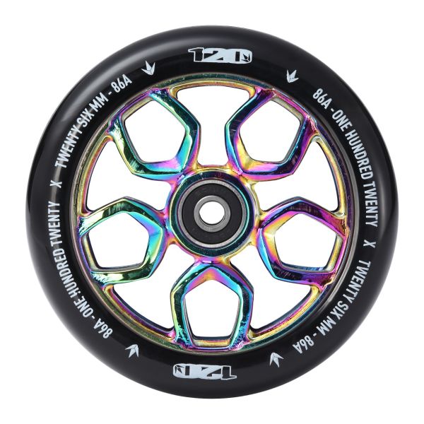 Blunt Envy Lambo Scooter Wheel Pair - 120mm x 26mm - Oil Slick 